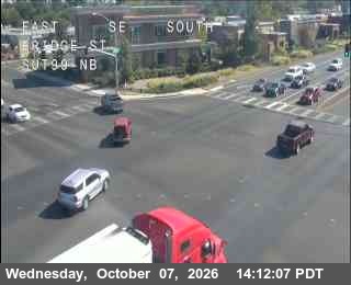 The road at Hwy 99 at Bridge, live