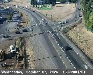 The road at Hwy 99 at Garner Lane 1, live