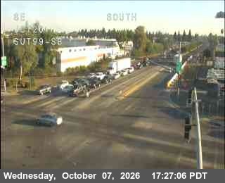 The road at Hwy 99 at Route 20, live
