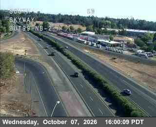 The road at Hwy 99 at Skyway 2, live