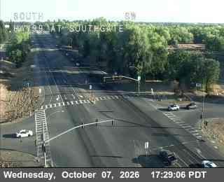 The road at Hwy 99 at Southgate 2, live