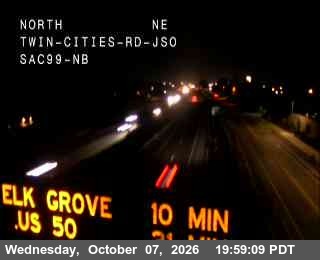 The road at Hwy 99 at Twin Cities, live