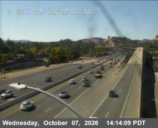 The road at Olympic Blvd Off Ramp, live