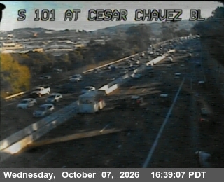 The road at At Cesar Chavez Bl, live