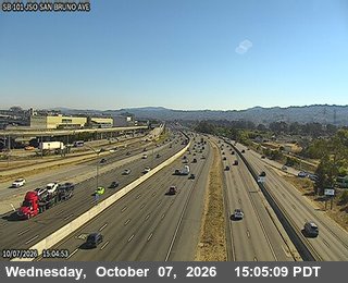 The road at San Bruno Avenue, live
