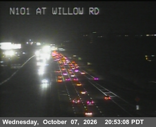 The road at N101 at Willow Rd, live