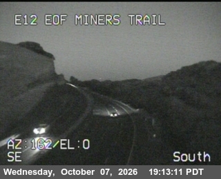 The road at E12 EOF Miners Trail, live