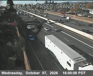The road at Paseo Grande Overcross, live