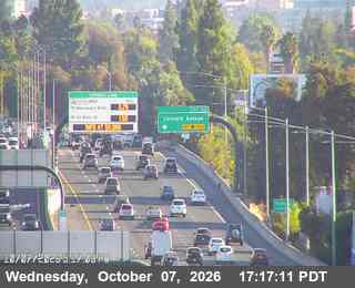 The road at I-680, live