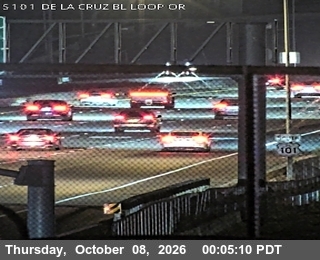 The road at At De La Cruz Bl, live