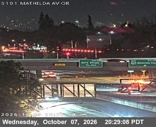 The road at At Mathilda Ave, live