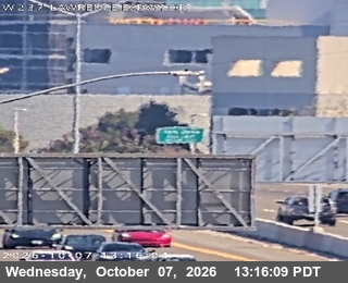 The road at Just West Of Lawrence Expressway, live