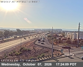 The road at North First Street, live