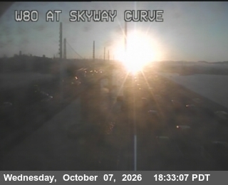 The road at Skyway Curve, live