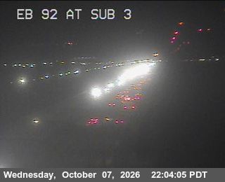 The road at San Mateo Bridge Substation 3, live