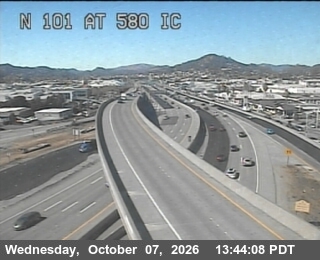The road at I-580, live