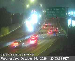 The road at E80 at Potrero Av, live