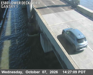 The road at Lower Deck Pier 8, live