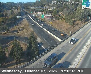 The road at US-101, live