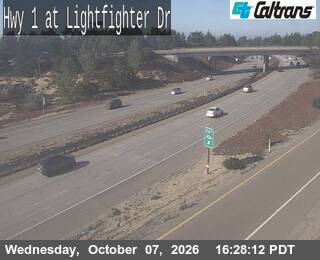 The road at Lightfighter Drive, live