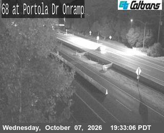 The road at Portola Drive, live