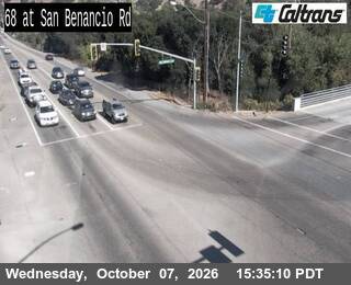 The road at San Benancio Road, live