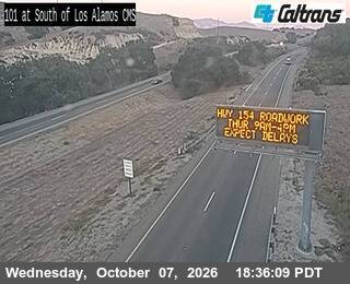 The road at 6 Miles south of Los Alamos, live