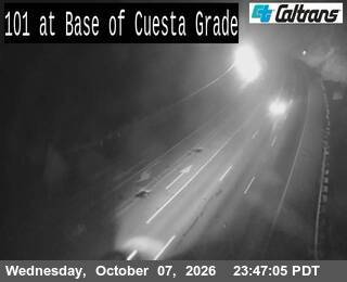The road at Bottom of Cuesta Grade, live