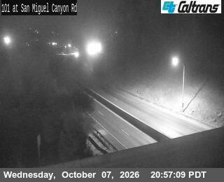 The road at San Miguel Canyon Rd, live