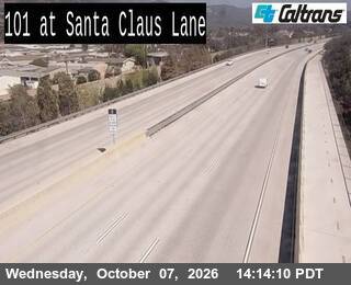 The road at Santa Claus Lane, live