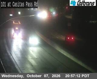 The road at South of Casitas Pass Road, live