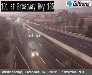 The road at SR-135 Broadway, live