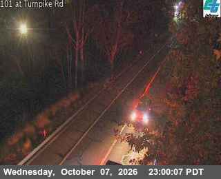 The road at Turnpike Avenue, live
