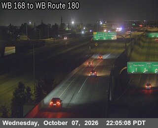 The road at Fre-180-Wb 168 To Wb 180 Ramp, live