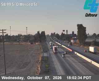 The road at FRE-99-south of MERCED ST, live