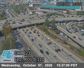 The road at Route 110 CHP Tower, live