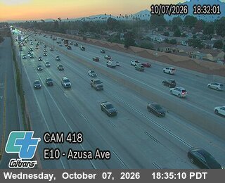 The road at Azusa Ave, live