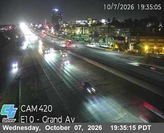 The road at Grand Ave, live