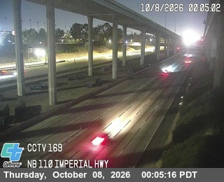 The road at Imperial Hwy, live
