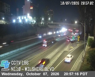 The road at Wilshire Blvd, live