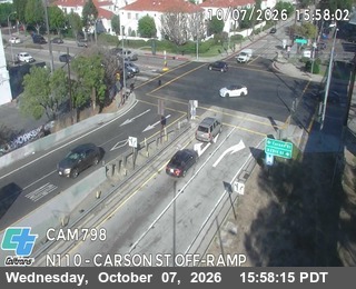 The road at Carson St Off-Ramp, live