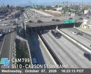 The road at Carson St On-Ramp, live
