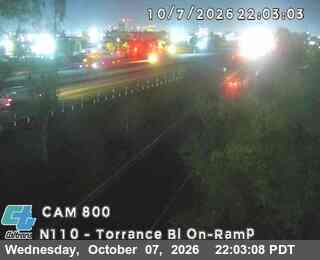 The road at Torrance Blvd On-Ramp, live