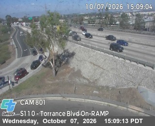 The road at Torrance Blvd On-Ramp, live