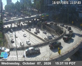 The road at 3th St On-Ramp, live