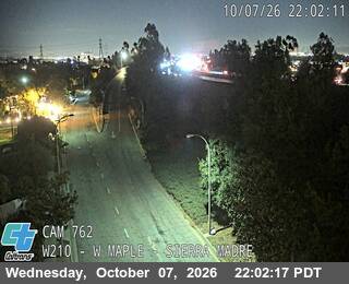 The road at W Maple-Sierra Madre, live