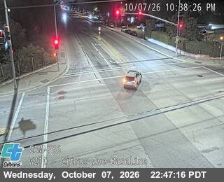 The road at Citrus Ave-Baseline, live