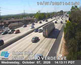The road at Palo Verde Ave, live