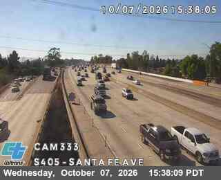 The road at Sante Fe Ave, live