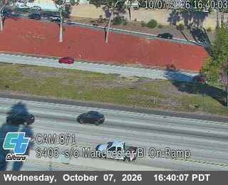 The road at S/o Manchester Blvd On-Ramp, live